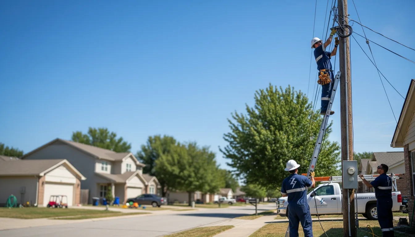 Residential electrician providing installation services in Springville, IN